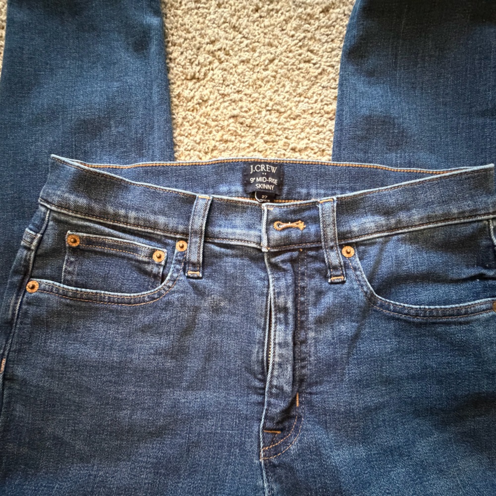 NWOT JCrew 9” Mid Rise Skinny Jeans